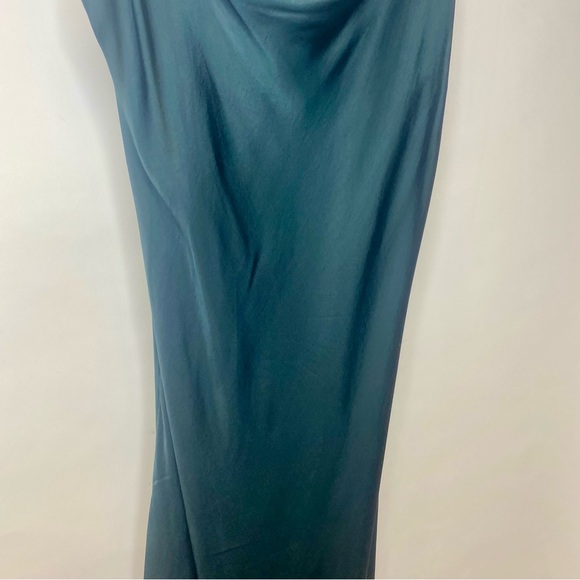 Zara slinky teal slip dress - Picture 3 of 8
